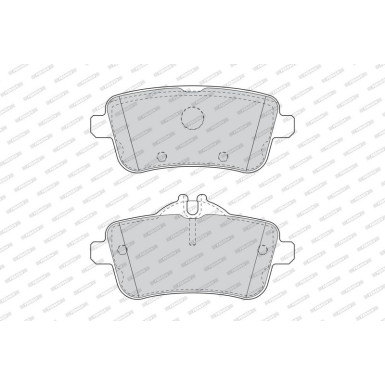 Ferodo Bremsbelagsatz, Scheibenbremse FUSE+ Technology FDB4587