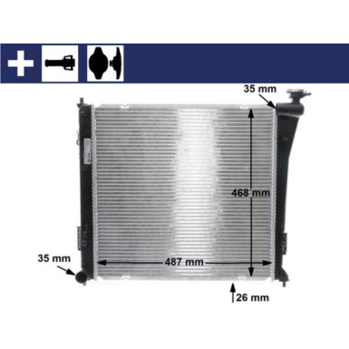 CR 848 000S Kühler, Motorkühlung BEHR