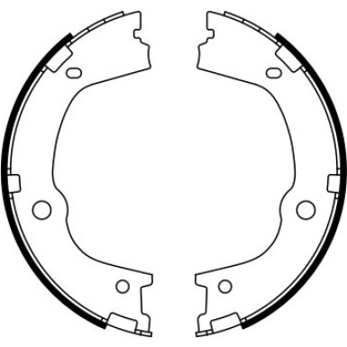 0 986 487 776 Bremsbackensatz, Feststellbremse