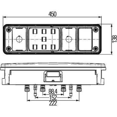 Hella 2 x HELLA Heckleuchte 2VP 340 960-231