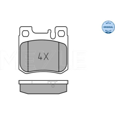 Meyle Bremsbelagsatz, Scheibenbremse MEYLE-ORIGINAL: True to OE 025 213 0115
