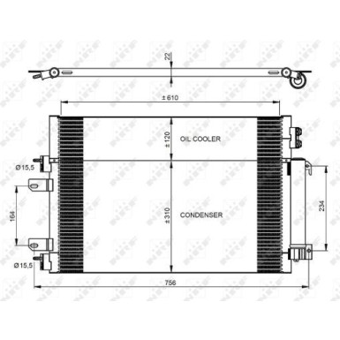 350086 Kondensator, Klimaanlage EASY FIT