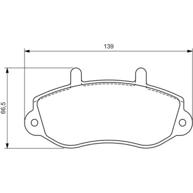 0 986 494 288 Bremsbelagsatz, Scheibenbremse