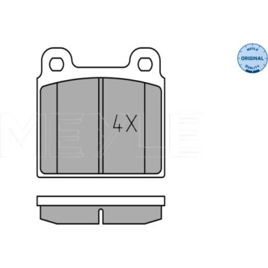 025 200 1115 Bremsbelagsatz, Scheibenbremse MEYLE-ORIGINAL: True to OE.