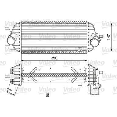 Valeo | Ladeluftkühler | 818626