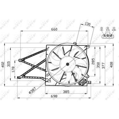 47582 Lüfter, Motorkühlung 47582 Lüfter, Motorkühlung