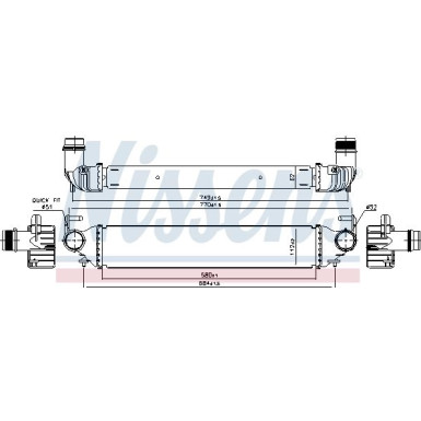 96166 Ladeluftkühler ** FIRST FIT **