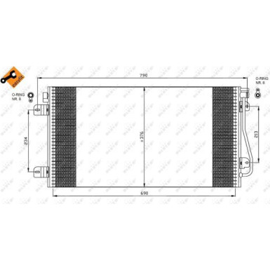 35484 Kondensator, Klimaanlage EASY FIT