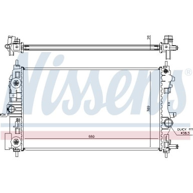 Nissens | Kühler, Motorkühlung | 630723