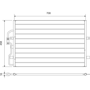 812710 Kondensator, Klimaanlage 812710 Kondensator, Klimaanlage