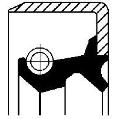 12012251B Wellendichtring, Radnabe