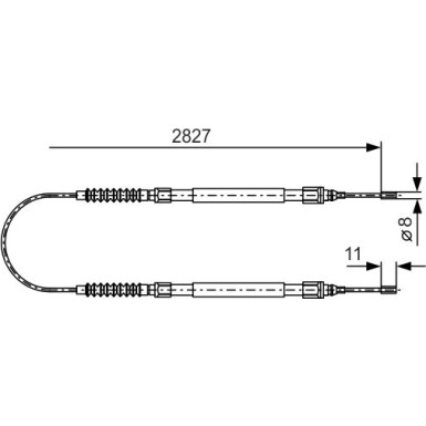 1 987 477 263 Seilzug, Feststellbremse 1 987 477 263 Seilzug, Feststellbremse