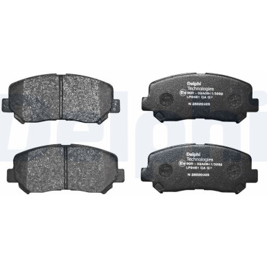 Delphi | Bremsbelagsatz, Scheibenbremse | LP2481 Delphi | Bremsbelagsatz, Scheibenbremse | LP2481
