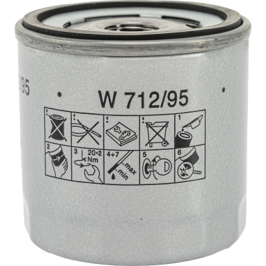 MANN-FILTER W 712/95 Ölfilter MANN-FILTER W 712/95 Ölfilter