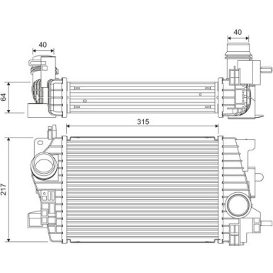 818537 Ladeluftkühler 818537 Ladeluftkühler