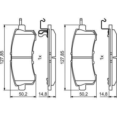 0 986 494 778 Bremsbelagsatz, Scheibenbremse