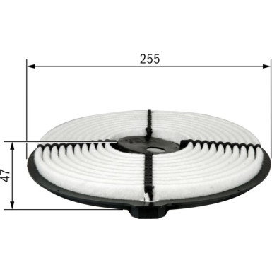 BOSCH 1 987 429 122 Luftfilter