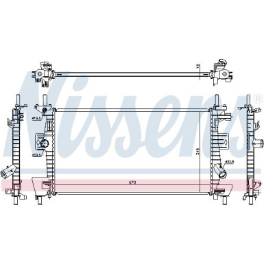 Nissens | Kühler, Motorkühlung | 69237