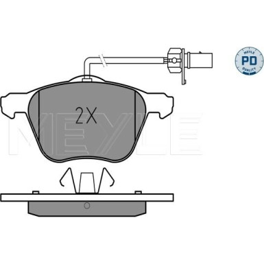 025 232 6920/PD Bremsbelagsatz, Scheibenbremse MEYLE-PD: Advanced performance and design.