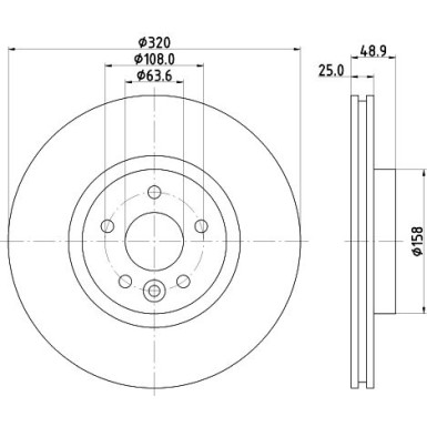 Hella | Bremsscheibe | 8DD 355 125-151