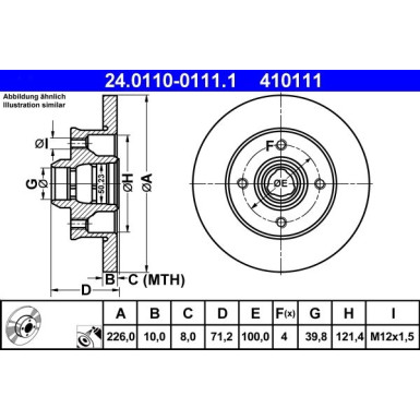 24.0110-0111.1 Bremsscheibe