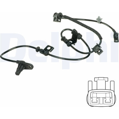 Delphi | Sensor, Raddrehzahl | SS20615
