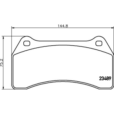 Hella | Bremsbelagsatz, Scheibenbremse | 8DB 355 006-931