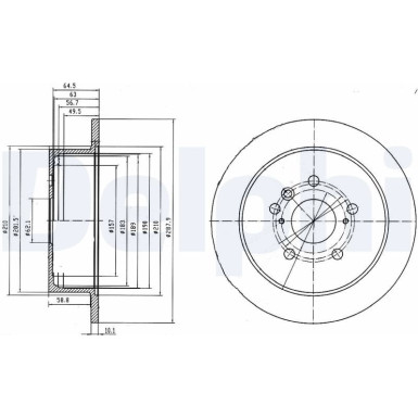 Delphi | Bremsscheibe | BG4180