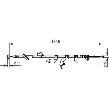 1 987 482 691 Seilzug, Feststellbremse
