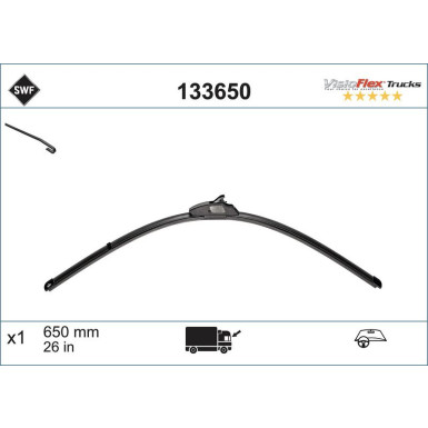 SWF Wischblatt Scheibenwischer ALTERNATIVE VISIOFLEX TRUCKS 133650