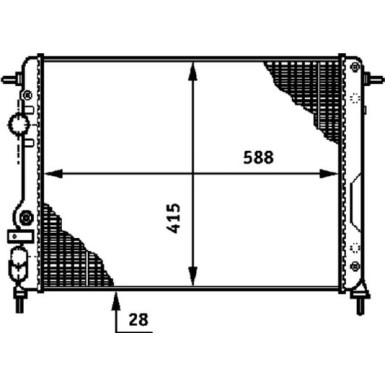 Mahle | Kühler, Motorkühlung | CR 602 000S