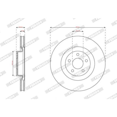 Ferodo | Bremsscheibe | DDF3111C Ferodo | Bremsscheibe | DDF3111C