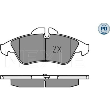 025 239 9020/PD Bremsbelagsatz, Scheibenbremse MEYLE-PD: Advanced performance and design.