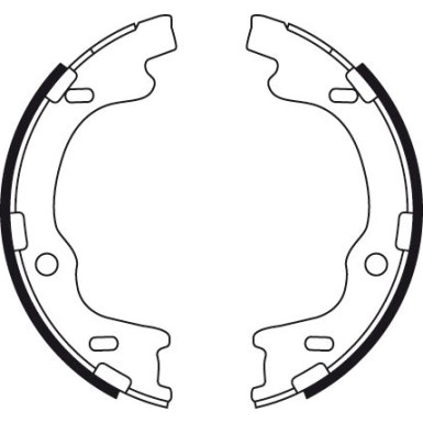 GS8757 Bremsbackensatz, Feststellbremse