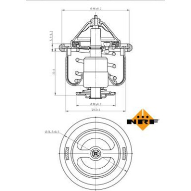 NRF Thermostat, Kühlmittel EASY FIT 725190