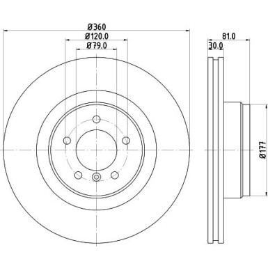 Hella | Bremsscheibe | 8DD 355 128-981