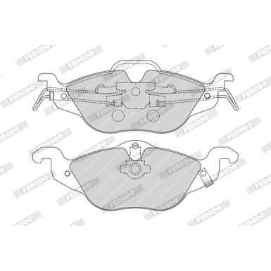 Ferodo | Bremsbelagsatz, Scheibenbremse | FDB1293