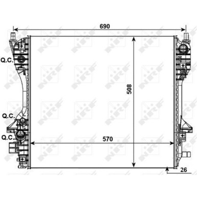 53012 Kühler, Motorkühlung 53012 Kühler, Motorkühlung