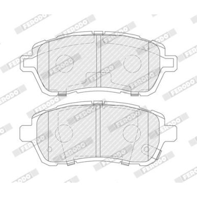 Ferodo | Bremsbelagsatz, Scheibenbremse | FDB4110