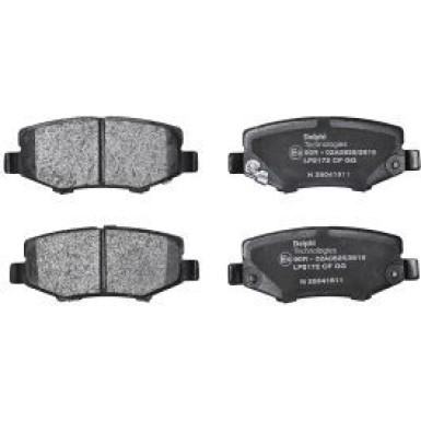 Delphi Bremsbelagsatz, Scheibenbremse LP2172 Delphi Bremsbelagsatz, Scheibenbremse LP2172