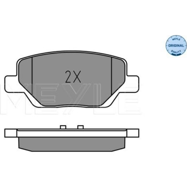 025 224 4918 Bremsbelagsatz, Scheibenbremse MEYLE-ORIGINAL: True to OE.