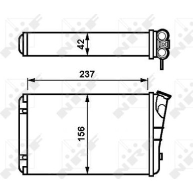54238 Wärmetauscher, Innenraumheizung 54238 Wärmetauscher, Innenraumheizung