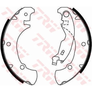 GS8654 Bremsbackensatz