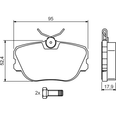 0 986 494 058 Bremsbelagsatz, Scheibenbremse
