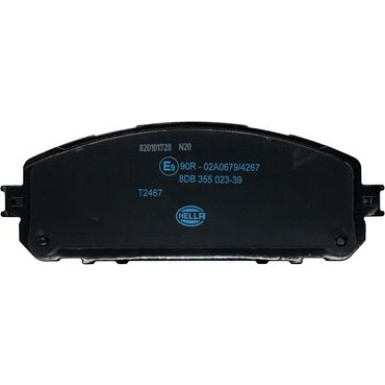 Hella | Bremsbelagsatz, Scheibenbremse | 8DB 355 023-391