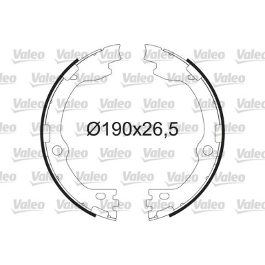 564211 Bremsbackensatz, Feststellbremse