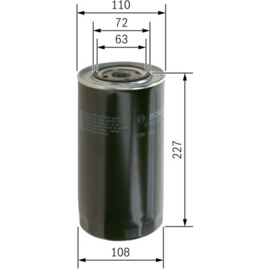 BOSCH 0 451 301 156 Ölfilter