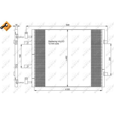 35845 Kondensator, Klimaanlage EASY FIT