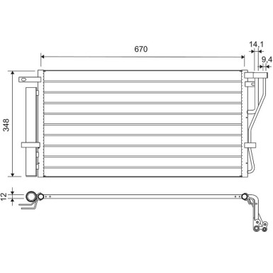 Valeo | Kondensator, Klimaanlage | 814488