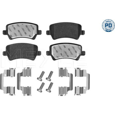 Meyle | Bremsbelagsatz, Scheibenbremse | 025 244 9618/PD